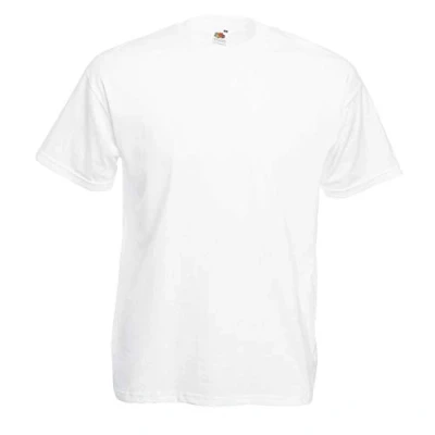 Image de Fruit of the Loom 10 T Shirts Valueweight S M L XL XXL 3XL 4XL 5XL Set de couleurs Blanc XXX Large