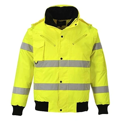 Image de Portwest Blouson Bomber HiVis 3 en 1, Couleur: Jaune, Taille: L, C467YERL