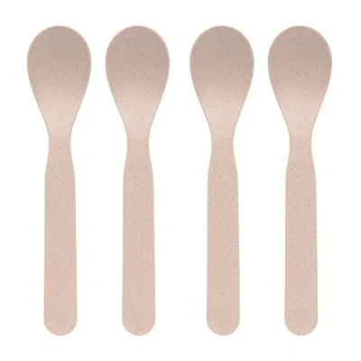 Image de LÄSSIG Couverts pour enfants Set de cuillères 4 pièces sans BPA/Spoon pcs PP/Cellulose Uni powder pink
