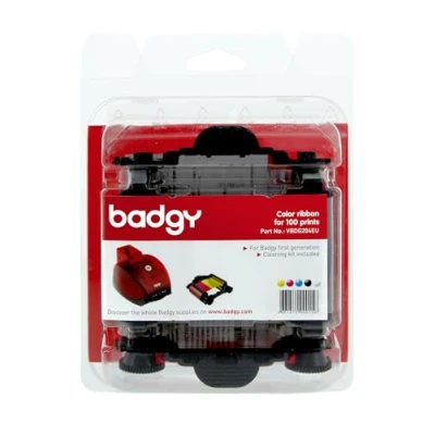 Image de Evolis Ribbon &amp; Cleaning Kit badgy 100p