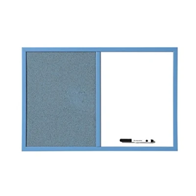 Image de Bi Office École Tableau mixte 60 x 40 cm Bleu