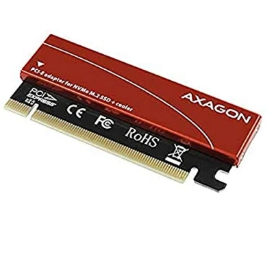 Image de AXAGON compatible PCEM2 N PCIe 3.0 x16 Adapter, 1x M.2 NVMe SSD, bis 2280 passive Kühlung