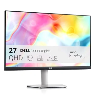 Image de Dell S2722DC USB C 27&quot; QHD (2560x1440) Écran PC, 75Hz, IPS, 4ms, AMD FreeSync, 99% sRGB, Haut parleurs intégrés, C, 2x HDMI, USB, Garantie 3 ans, Argent