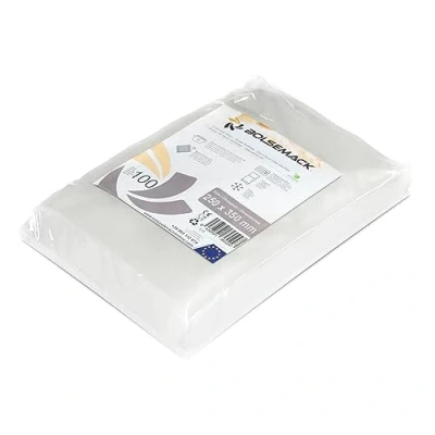 Image de Busta per sottovuoto di 250x350mm. (100 unità) uso alimentare, possono essere utilizzati con qualsiasi tipo dispositivo imballaggio a domestico