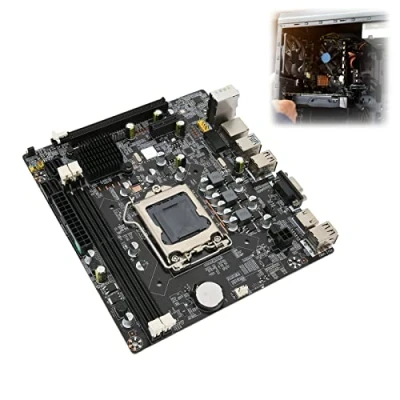 Image de carte mère LGA 1155 Socket Intel DDR3 I5 I7 CPU SATA PC pour ordinateur B75