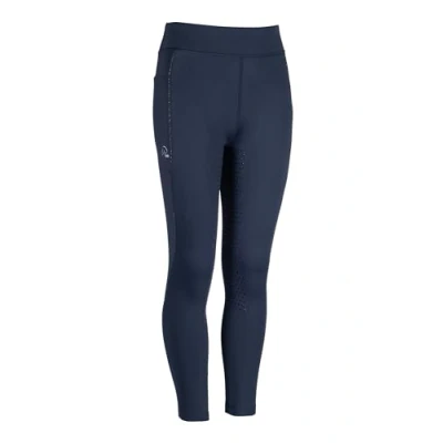 Image de HKM Legging d&#039;Équitation Alice Kids Full Grip Vert Foncé EU 140