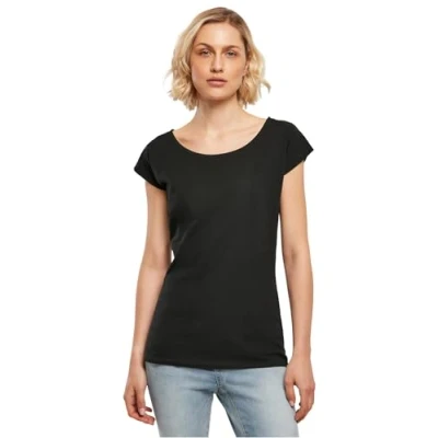 Image de Build Your Brand Femme À Col Large pour T Shirt, Noir, XXL EU
