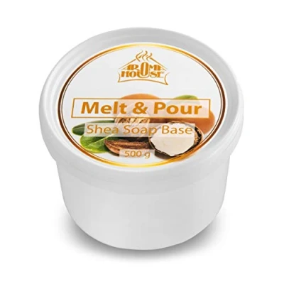 Image de Base de Savon Karité Fondre et Verser 500g pour la Fabrication au Convient à tous les Types Peau Ultra Hydratant Cru Fait Main Beau Cadeau