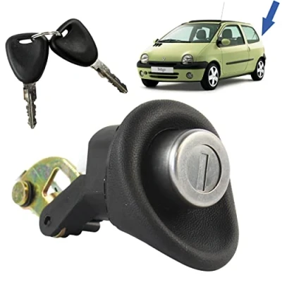 Image de Bouton poussoir serrure de coffre compatible pour Twingo 1 et Dacia Logan (1996 2012) avec double clé