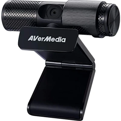 Image de AVerMedia Live Streamer CAM 313, Volet de Protection, Capture Vidéo FHD 1080p, Plug and Play, Micro, Stream, Jeux, Youtube, Twitch, Caméra Pivotante à 360 degrés avec filtres (PW313)