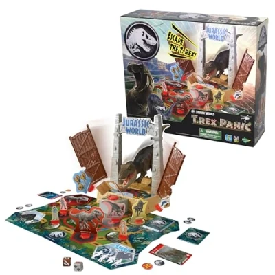 Image de EPOCH Games Jurassic World T Rex Panic Jeu de société et Jouet pour Enfants dans l&#039;univers des Dinosaures 7514