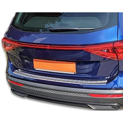 Image de Protection de seuil Chargement en Acier Inoxydable Mat Compatible avec Seat Tarraco Type KN À partir 2018 Qualité supérieure RECAMBO