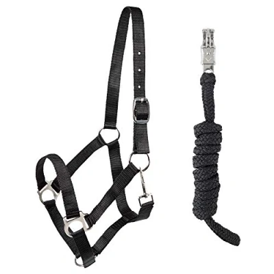 Image de PFIFF 102931 Ensemble Licol et Tricot avec Longe en Plastique, Noir
