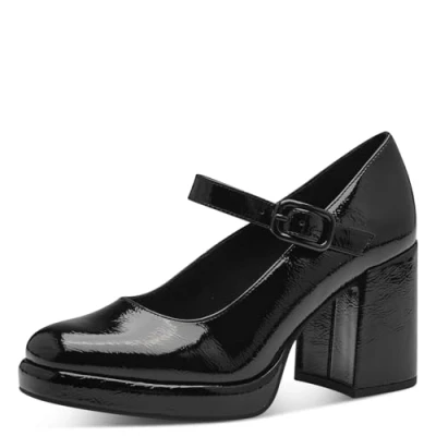 Image de MARCO TOZZI Escarpins pour Femme avec Sangle 2 24405 43, Imprimé Noir, 37 EU