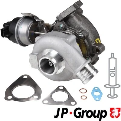 Image de JP GROUP 1117405700 Turbocompresseur à gaz d&#039;échappement y compris Jeu de joints d’étanchéité AUDI: A4 B7 Avant, Berline