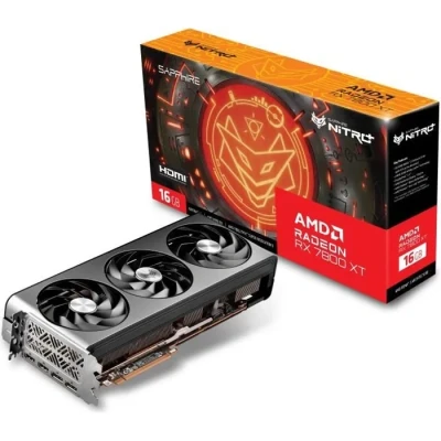 Image de Sapphire Nitro+ AMD RADEON™ RX 7800 XT Gaming OC 16GB GDDR6 Dual HDMI/Dual DP