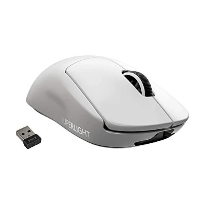 Image de Logitech G PRO X SUPERLIGHT Souris Gaming sans Fil, Capteur HERO 25K, 25 600 PPP, Ultra Léger avec 63g, 5 Boutons Programmables, Batterie Longue Durée, PC/Mac, Blanc