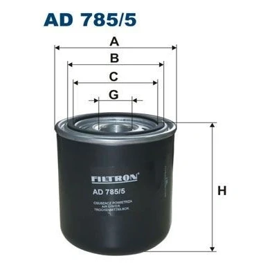 Image de FILTRON AD 785/5 Dessicateur, système d&#039;air comprimé RENAULT TRUCKS: Premium, Magnum, C Serie