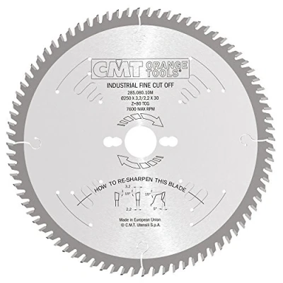 Image de CMT 285.080.10 m Lame de finition Z 80 D 250 B 30 K 3,2 P 2,2