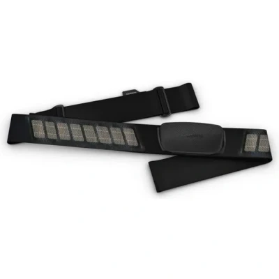 Image de Garmin Ceinture pectorale à double fréquence cardiaque premium, données de en temps réel via Bluetooth Low Energy, ANT+, jusqu&#039;à 3,5 ans d&#039;autonomie la batterie