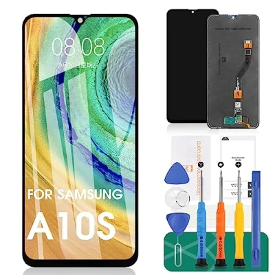 Image de SRJTEK Écran LCD tactile de rechange pour Samsung Galaxy A10s A107 SM A107F, A107M numériseur capteur Matrix (noir sans cadre TFT)