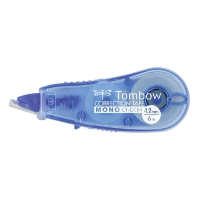 Image de Tombow CT CCE4 BE B Correcteur frontal Mono CCE 4,2 mm X 6 M, bleu, blister