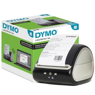 Image de Dymo LabelWriter 5XL Label Printer Automatic Recognition Prints Extra Wide Shipping Labels from Amazon, DHL &amp; More Perfect for Ecommerce Sellers UK 3 Pin Plug