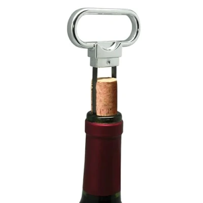Image de VinBouquet FID 014 Feuilles Tire Bouchon Butler, Acier Inoxydable, 14,5 x 9,5 2 cm