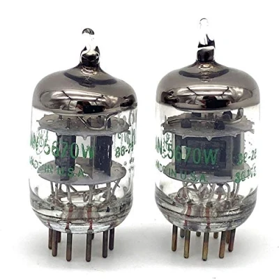 Image de Piece detachee tv video son Dollatek 6543815031 2pcs tube ge5670 au lieu de 6n3 6h3n 2c51 anneau d&#039;ecran noir