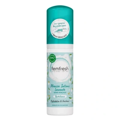 Image de Femfresh Mousse Intime Lavante Quotidienne, Sans Rinçage, aux extraits de Beurre Karité et Lait d&#039;Avoine, 50 ml