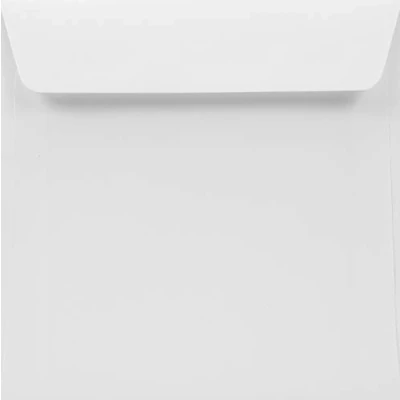 Image de Netuno 50 enveloppes carrées blanches 170x170 mm 120g Lessebo Smooth White élégantes décoratives pour mariage anniversaires Baptême communion invitations cartes de voeux