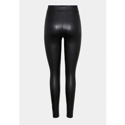 Image de PIECES PCNEW Shiny HW Leggings Noos Mous, Noir, S M Femme