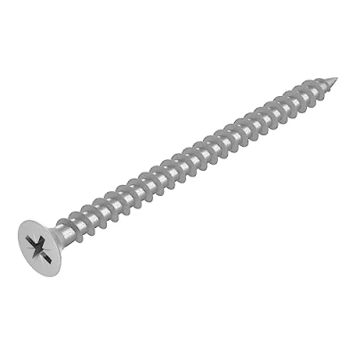 Image de SECCARO Lot de 150 vis à bois V2A VA A2 pour panneaux d&#039;aggloméré, 4 x 60 mm, en acier inoxydable avec filetage complet, cruciforme/PZ