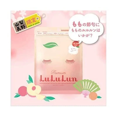 Image de Lululun Premium Sheet MASK Yamanashi Peach 7PACK Masque visage, Taille: 108 ml,
