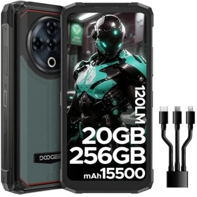 Image de DOOGEE V30T Telephone Portable Incassable 5G, 20GB+256GB, 10800mAh/66W, 108MP Triple Caméra+Vision Nocturne, 6.58&quot; 120Hz, Dimensity 1080 Android 12 Smartphone Incassable, NFC/OTG/IP68/WIFI 6 Or