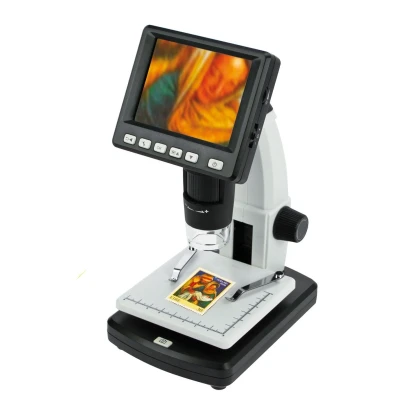 Image de Safe, Microscope digital, 3.5&#039;&#039; Grossissement : jusqu&#039;à 500x dim: 130x140x230 mm. par pc.