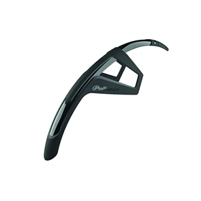 Image de POLISPORT 8629400001 Garde Boue Avant et arrière modèle G Mud 2 Pièces universelles pour vélos de Route VTT Gravel avec Roues 28&#039;&#039; Couleur Noir