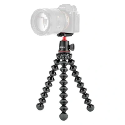 Image de JOBY GorillaPod 3K Kit Trépied Léger Polyvalent avec Rotule Ball pour Appareils Reflex et Hybrides, JB91507 BWW, Made in Italy, Noir