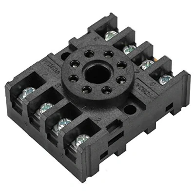 Image de prise de relais PF083A, borne à vis 8 broches, support base, support, rail montée sur