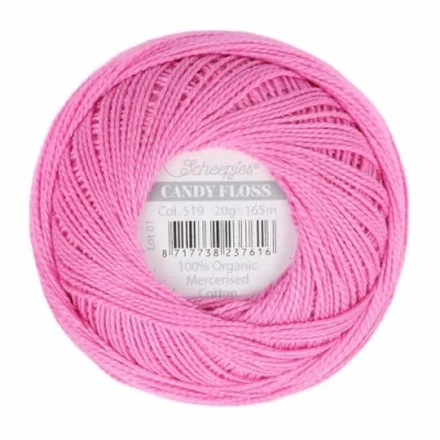 Image de Scheepjes Candy Floss 519 Freesia (165m) Organique Mercerisé Coton Fil 1x20g
