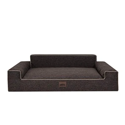 Image de Bjird Panier pour Chien Lit Chien, Housse Amovible (Lavable à 30) Petits &amp; Grands Chiens Endroit Dormir, Accessoire 98 x 66 cm Brun inari