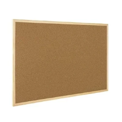 Image de Q Connect KF03568 Tableau d&#039;affichage Liège Cadre bois 90x120 cm (Import Royaume Uni)