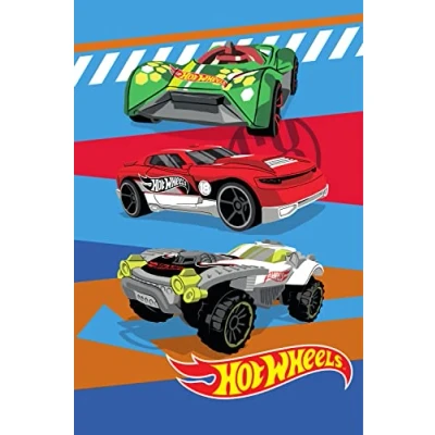 Image de Hot Wheels Couverture Polaire Motif Voiture de Course épique lit Super Douce 100% Polyester 100 x 150 cm