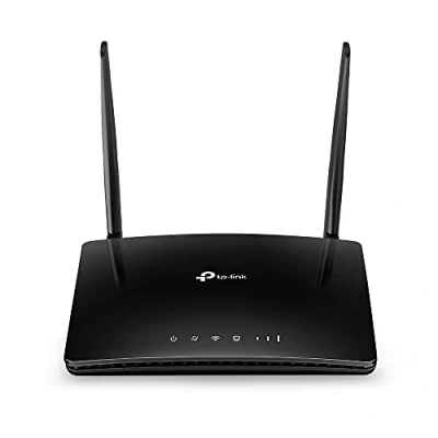Image de TP Link Archer MR400 AC1200 Dual Band 4G Mobile Wi Fi Router, SIM Slot Unlocked, No Configuration Required, Removable Antennas, UK Plug , black
