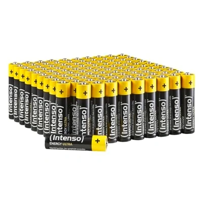Image de Intenso Energy Ultra Lot de 100 Piles alcalines AAA Micro LR03 Jaune/Noir