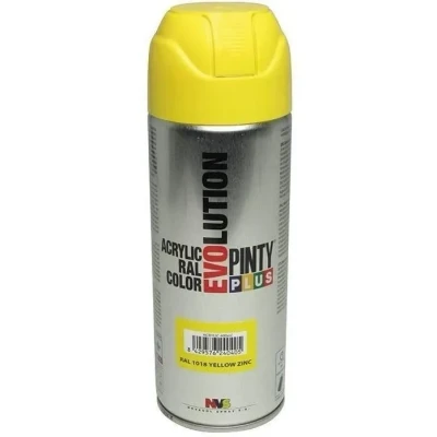 Image de PINTYPLUS Aérosol de peinture EVOLUTION 520cc RAL 1018 Yellow Zinc