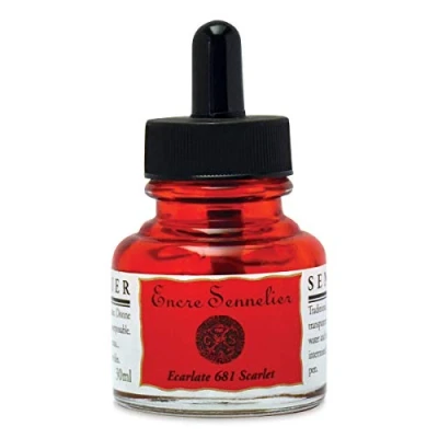 Image de Flacon encre Sennelier 30ml Ecarlate 681