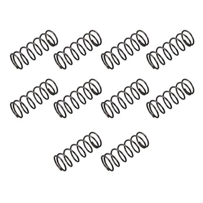 Image de sourcing map Ressort de Compression 1.2mm Fil Diamètre, 15mm OD, 40mm Libre Longueur Acier Extension Noir 10Pcs