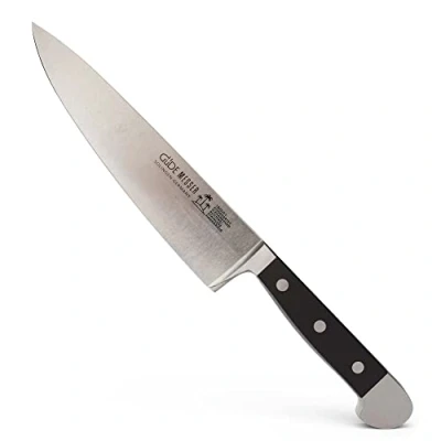 Image de GÜDE Solingen couteau de chef forgé, 21 cm, POM black, ALPHA double mitre, fabriqué à la main en Allemagne