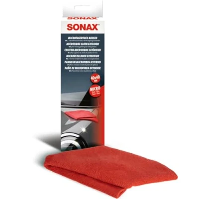 Image de SONAX Chiffon microfibre extérieur (1 pièce) pour éliminier les résidus après lustrage sans griffures, rayures et traces Réf: 04162000